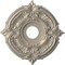 Ekena Millwork Attica PVC Medallion (Canopies up to 5 5/8"), 16"OD x 3 1/2"ID x 1"P, Metallic Silver Metallic CMP16ATCSV - alternate 1